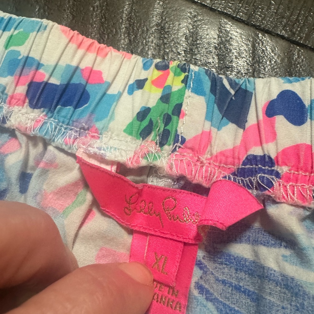 Lilly Pulitzer Shorts Womens  Blue Ocean View Board Shorts Casual Beach - Picture 9 of 9